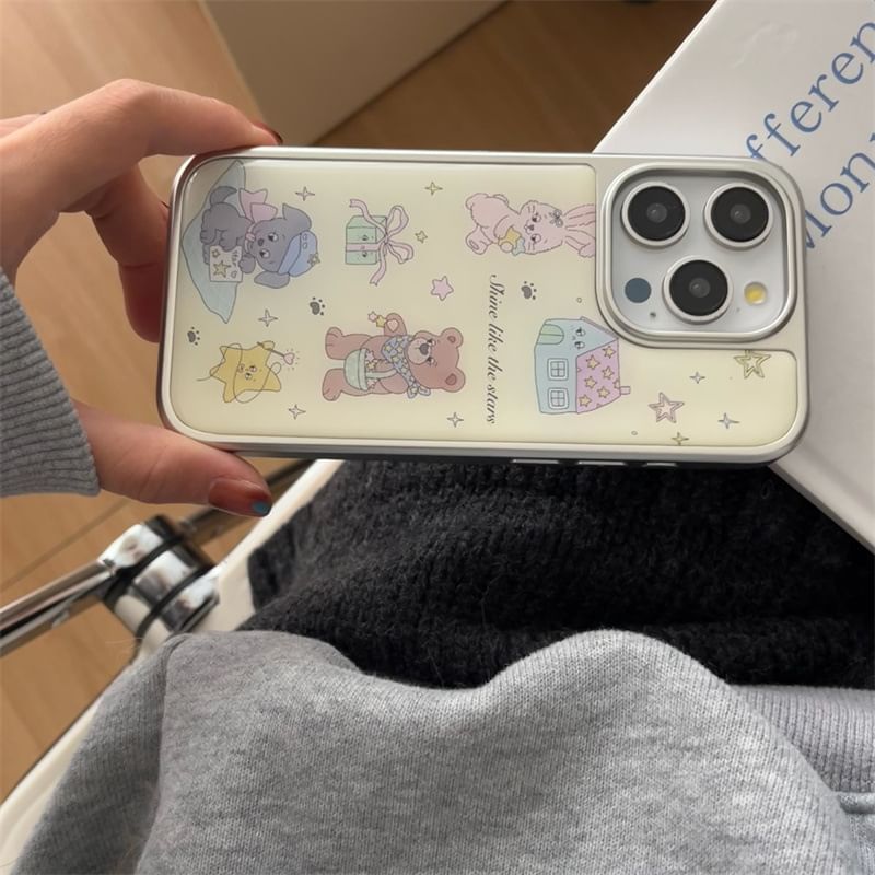 Elliure - Bear telefoonhoesje - iPhone 16 Pro Max / 16 Pro / 16 Plus / 16 / 15 Pro Max / 15 Pro / 15 Plus / 15 / 14 Pro Max / 14 Pro / 14 Plus / 14 / 13 Pro Max / 13 Pro / 13 / 13 Mini