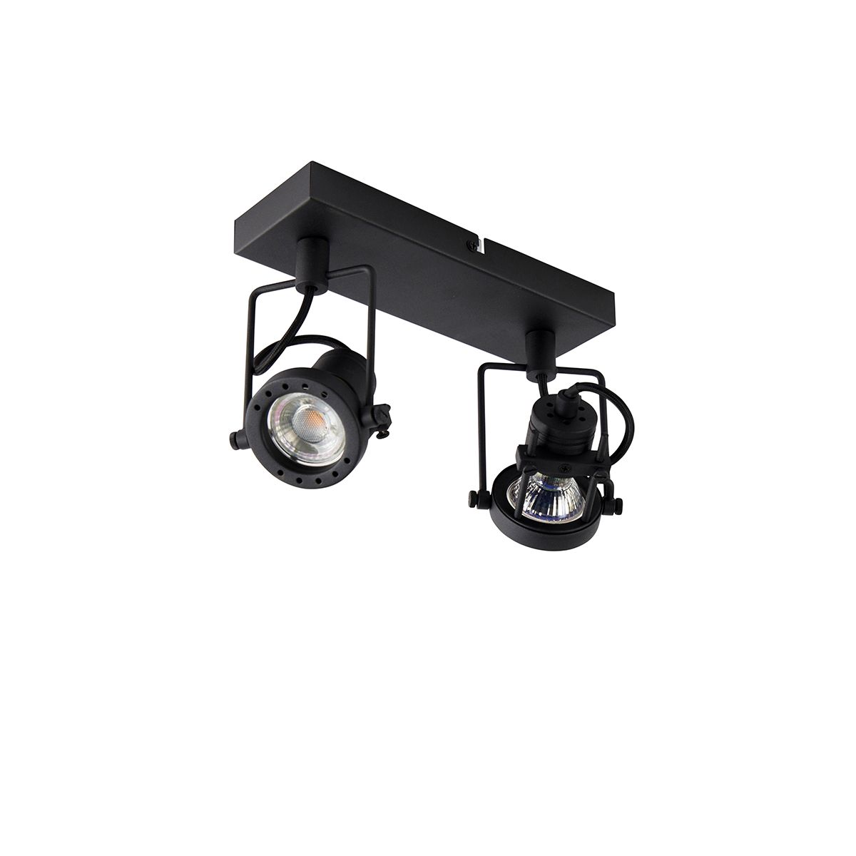 Smart spot zwart incl. 2 Wifi GU10 - Suplux
