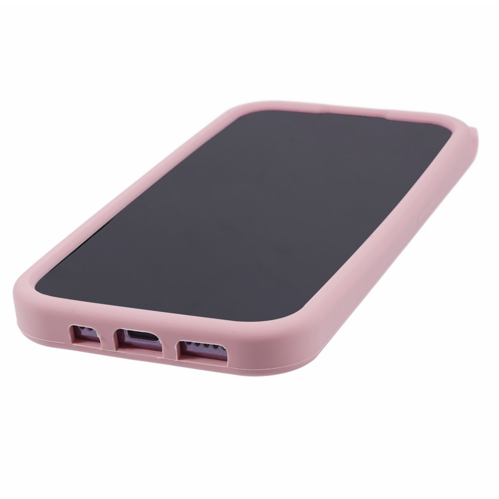 iPhone 13 Pro 3D Silikon Case Hülle mit Süssen Katzenohren - Rosa