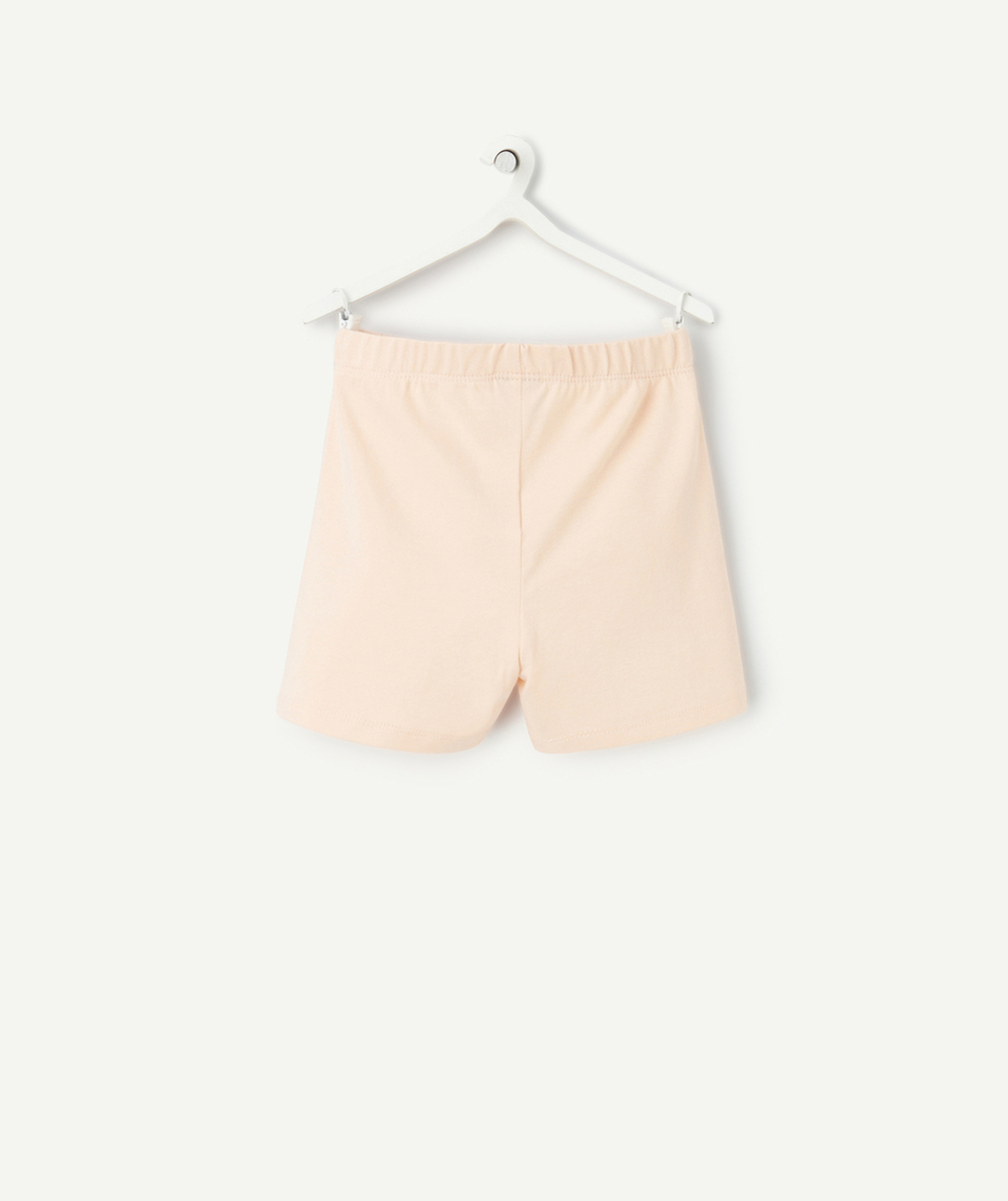 short fille en coton bio orange
