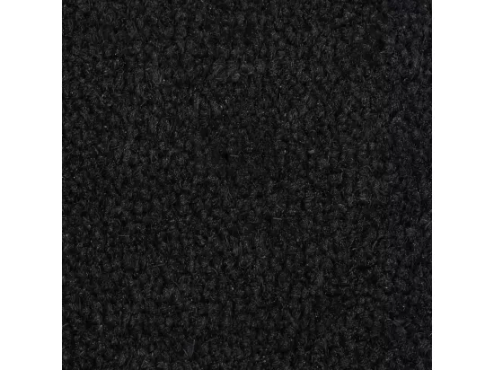 Tapis de porte noir demi-rond 40x60 cm fibre de coco touffeté