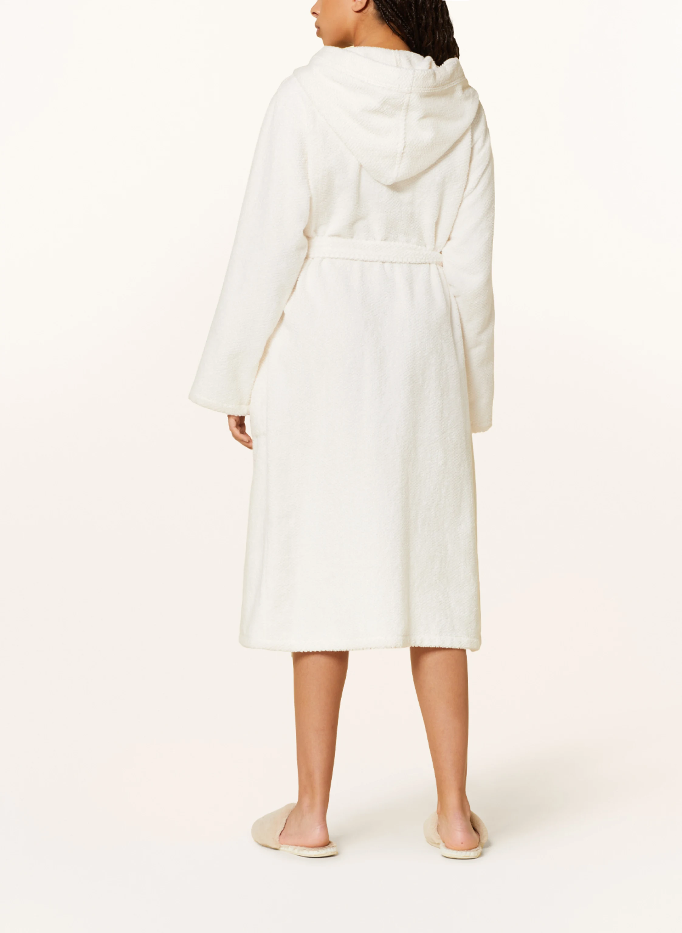 Cawö Damen-Bademantel PURE mit Kapuze