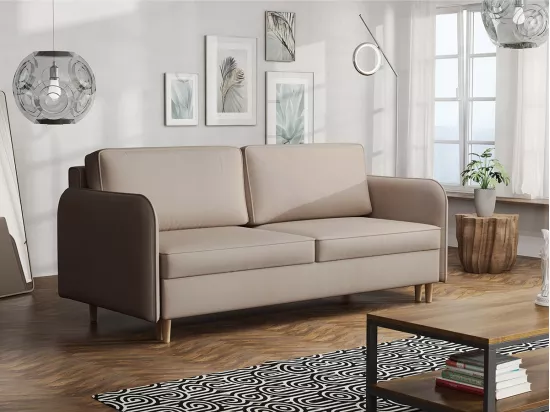 Canapé convertible Columbus 122, Boîte de literie, 95x209x100cm