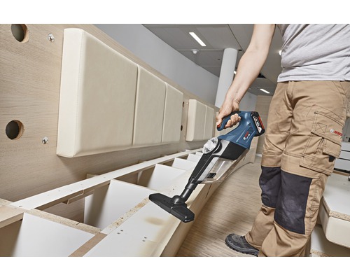 Bosch Professional GAS 18V-1 accu-handstofzuiger inclusief vloerzuigmond, kierenzuigmond en 2 zuigbuizen, zonder accu en oplader