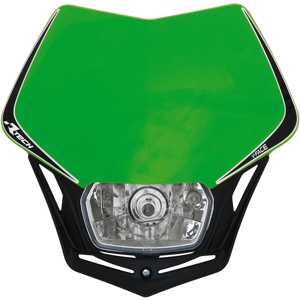 RTECHMX - Plaque Phare V-Face Vert / Noir