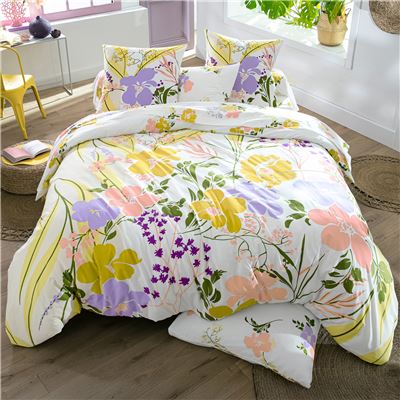 Linge de lit imprimé fleuri - BECQUET CRÉATION