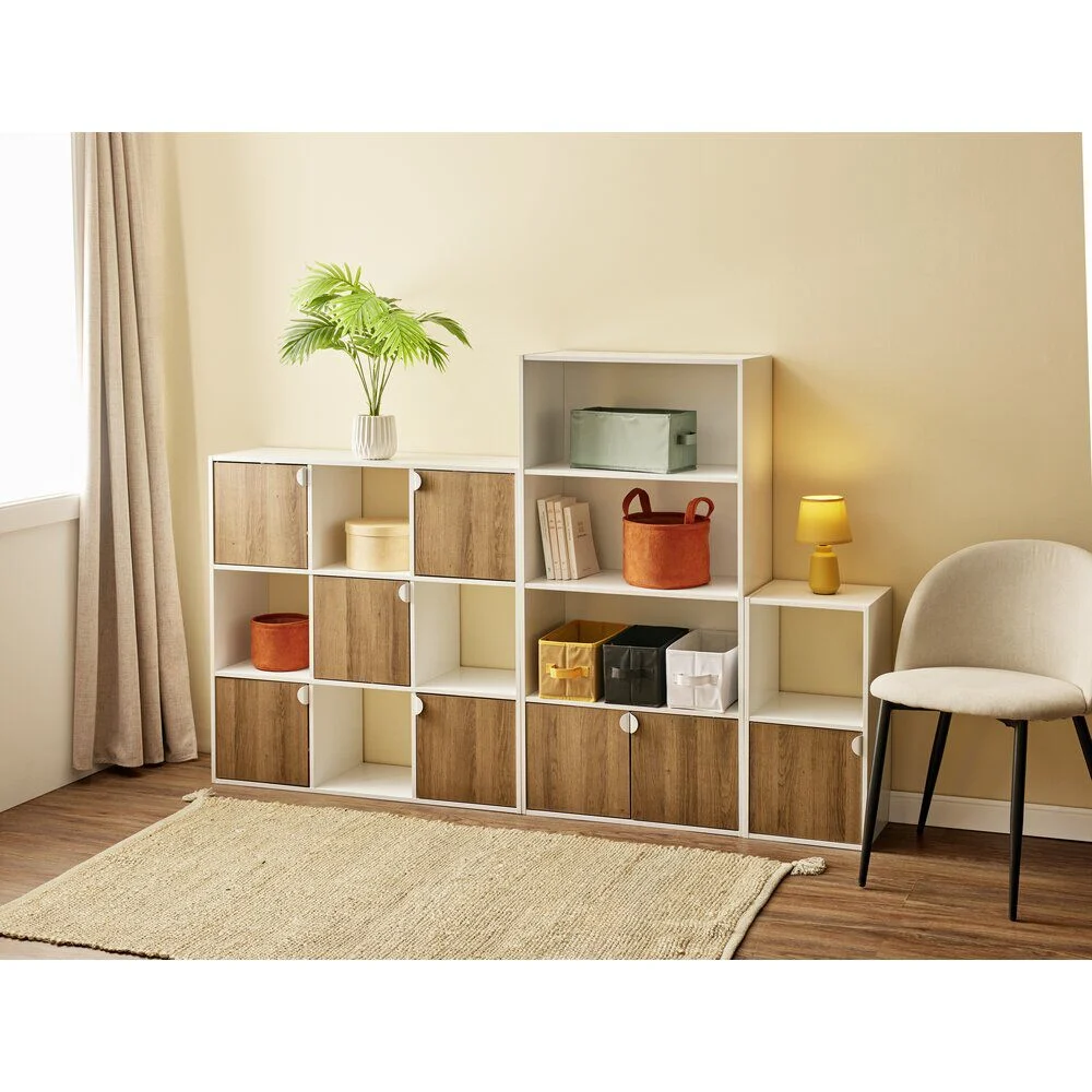 Étagère Adam MDF blanche 4 niveaux 59xH120x29,5cm