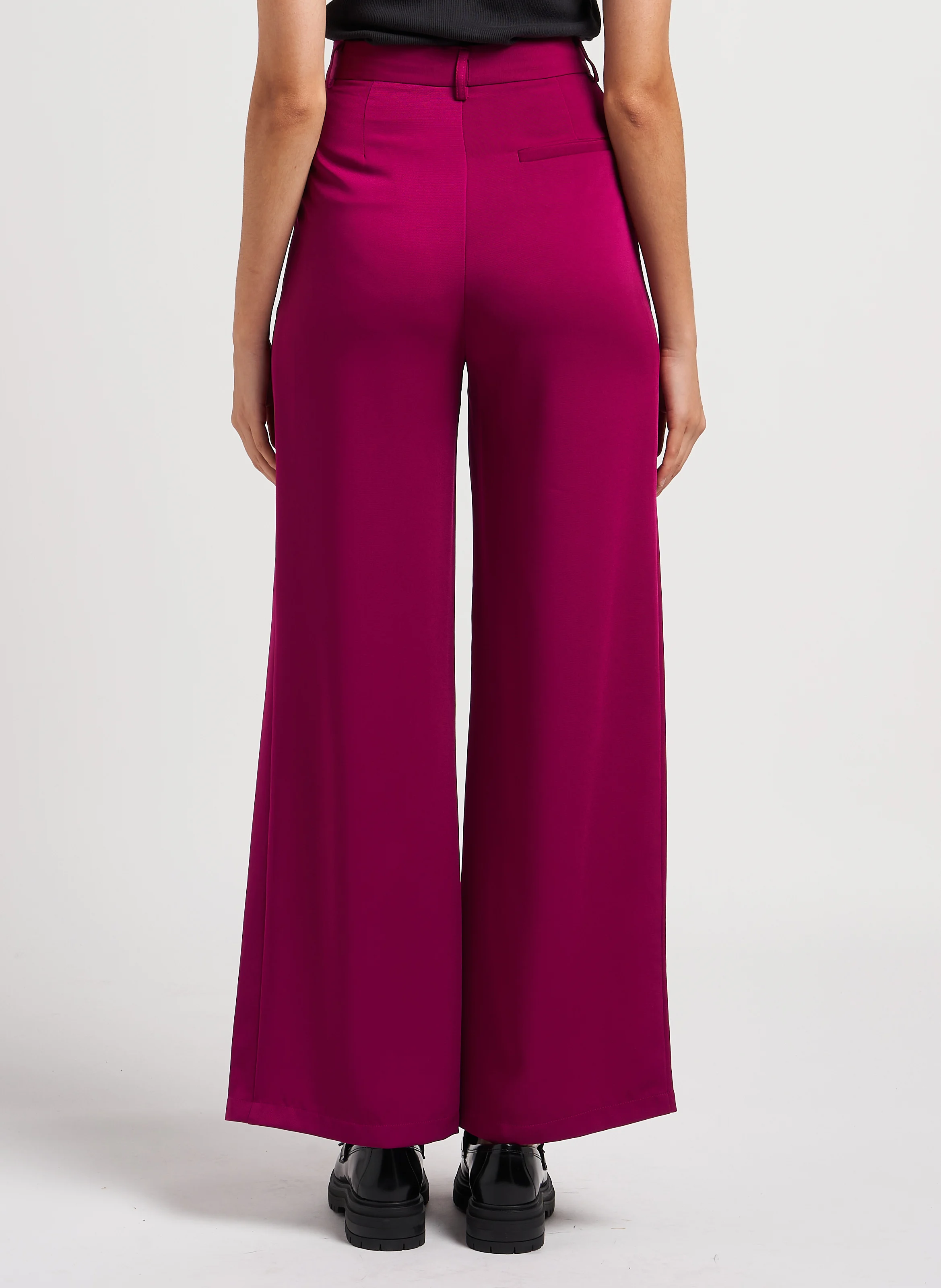 EGU - Pantalon de tailleur large et fluide| Rose