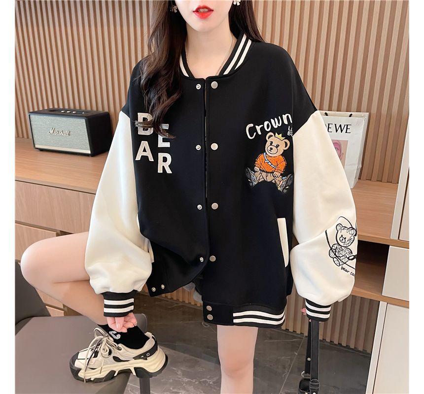 Jewie - Bear Button Baseballjack