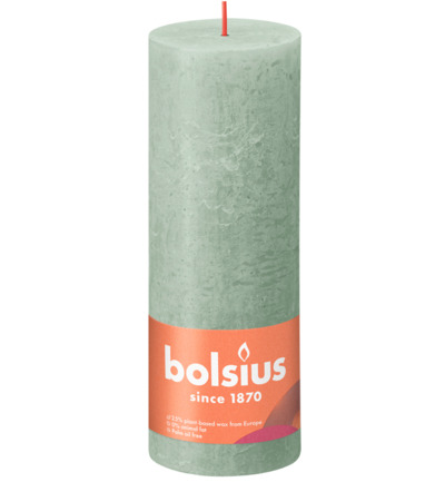 Bolsius Shine Rustiekkaars 190/68 Jadegreen (1 stuk)