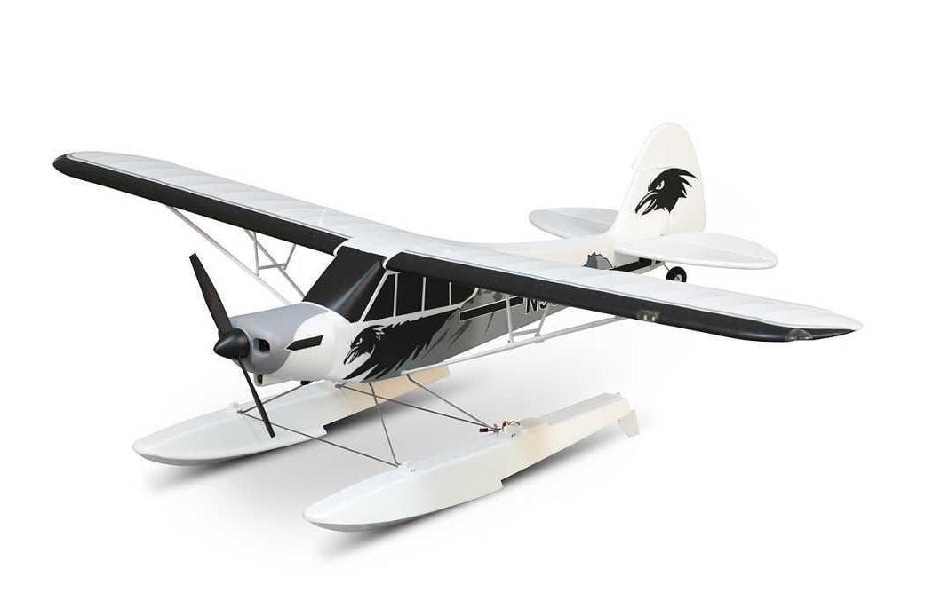 Motorflugzeug Piper PA-18 Super Cub 1700 mm Gyro PNP<br>Piper Buschflieger mit Offroad Fahrwerk und Schwimmer