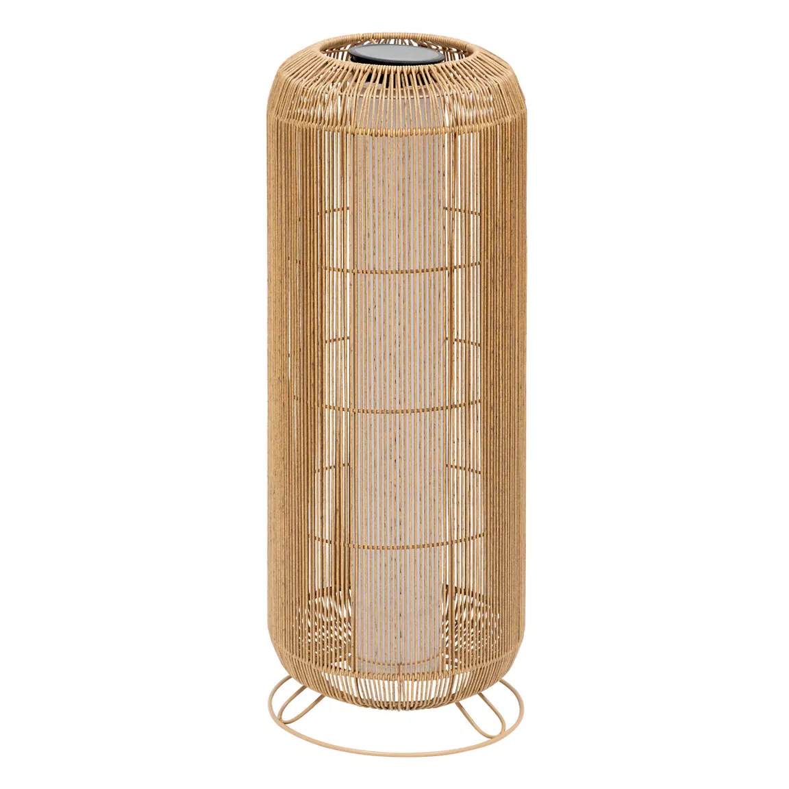 Lampadaire de jardin solaire en corde LED (H78 cm) Loise Beige