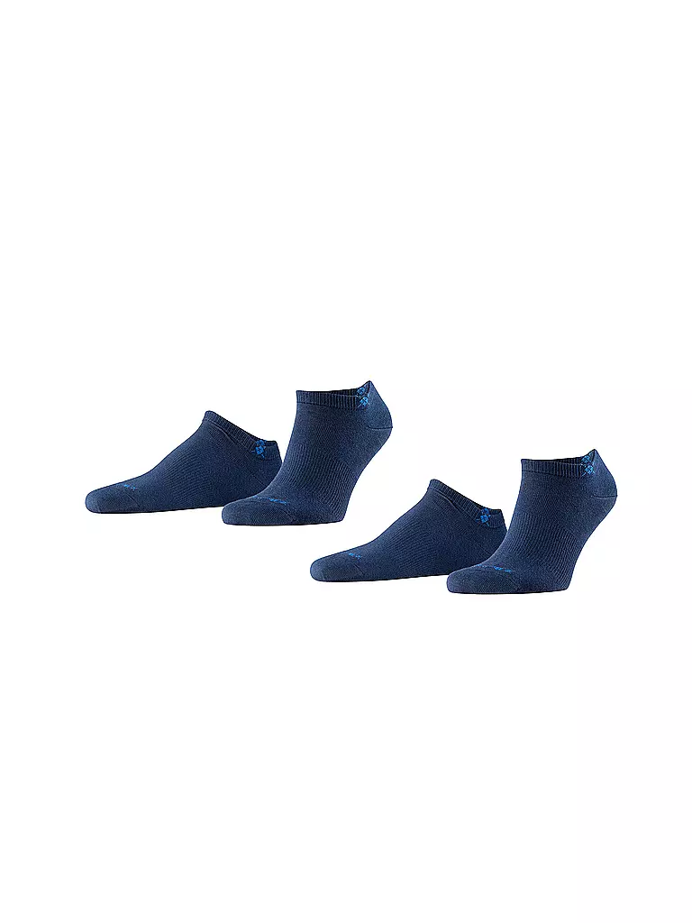 BURLINGTON Herren Sneaker Socken EVERYDAY 2-er Pkg. 40-46 marine blau