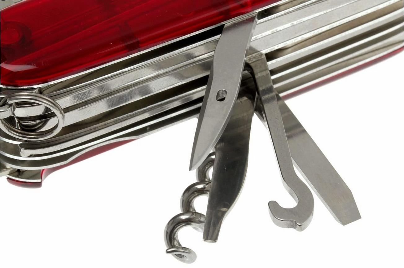 Victorinox SwissChamp transparant rood 1.6795.T Zwitsers zakmes