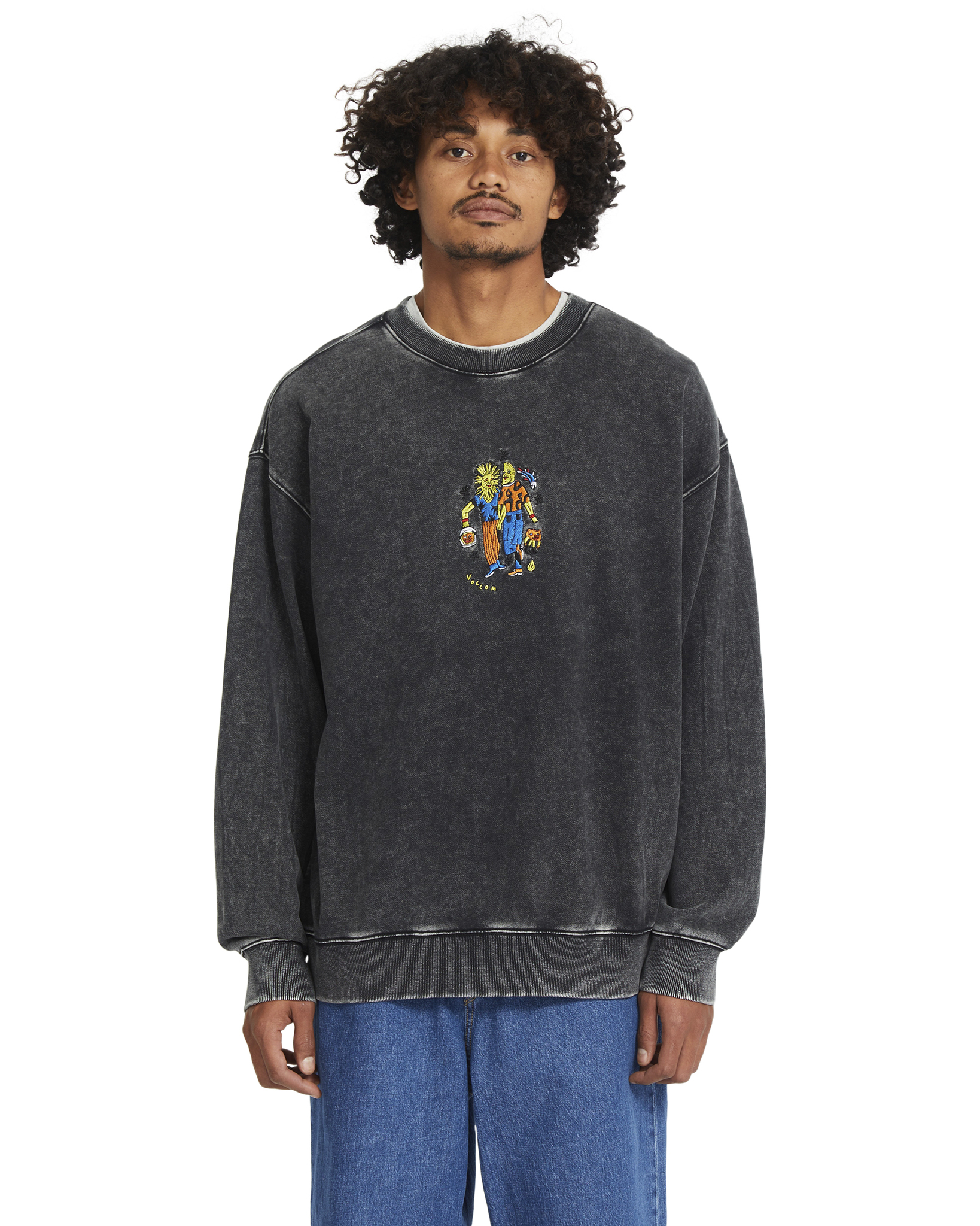 Volcom FA Bob Mollema Crew Light Acid Black