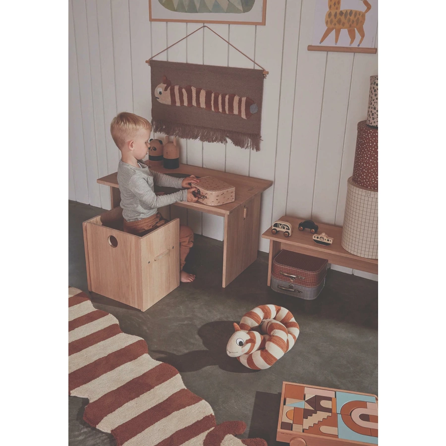 OYOY Teppich Leo Larva Rug caramel offwhite