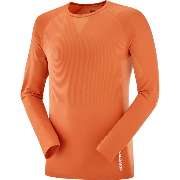 T-shirt running SALOMON SENSE AERO LS TEE M BURNT OCHRE