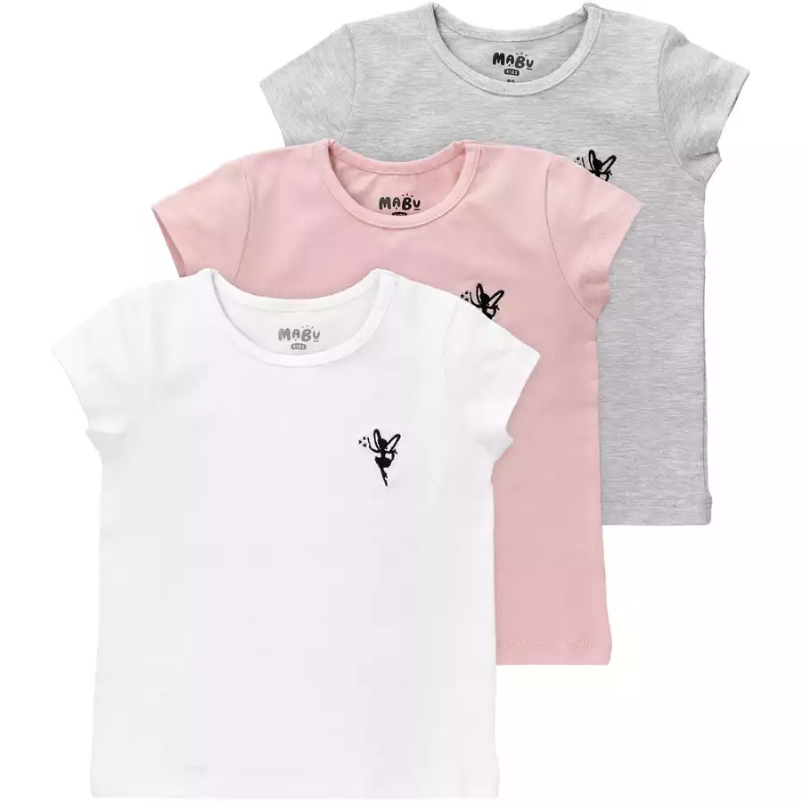 Baby Sweets 3tlg Set Fairy weiß grau rosa