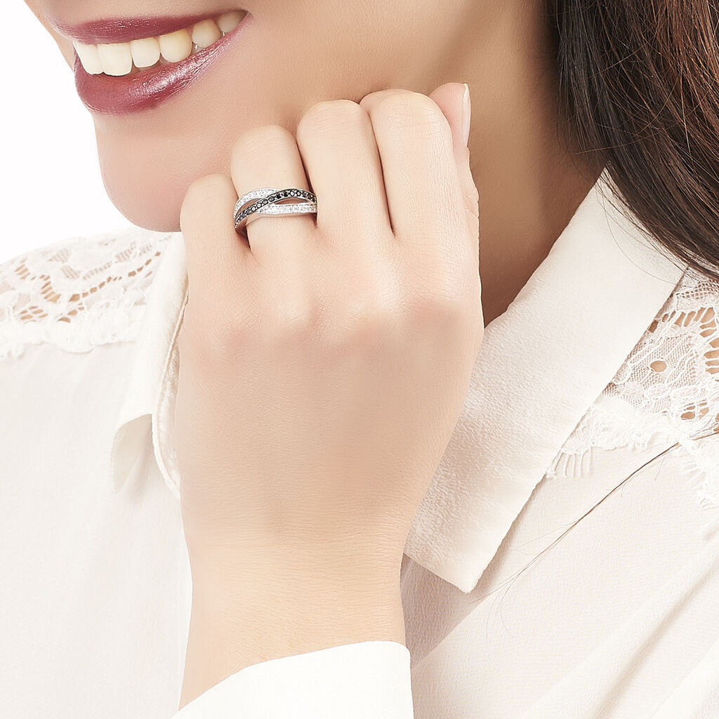 Bague Bethany Argent Blanc Oxyde De Zirconium