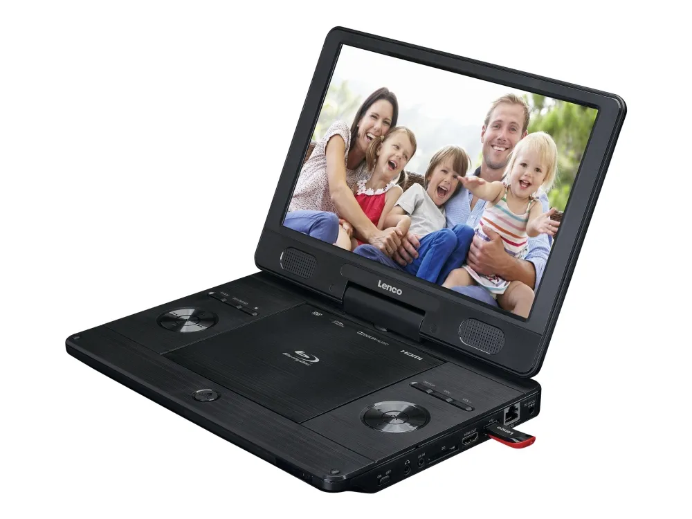 Lenco BRP-1150BK - Blu-ray Disc-afspiller - Bærbar - Skærm: 29,5 cm (11,5
