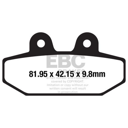 Plaquettes de freins EBC Sinter Métal Fritté arrière