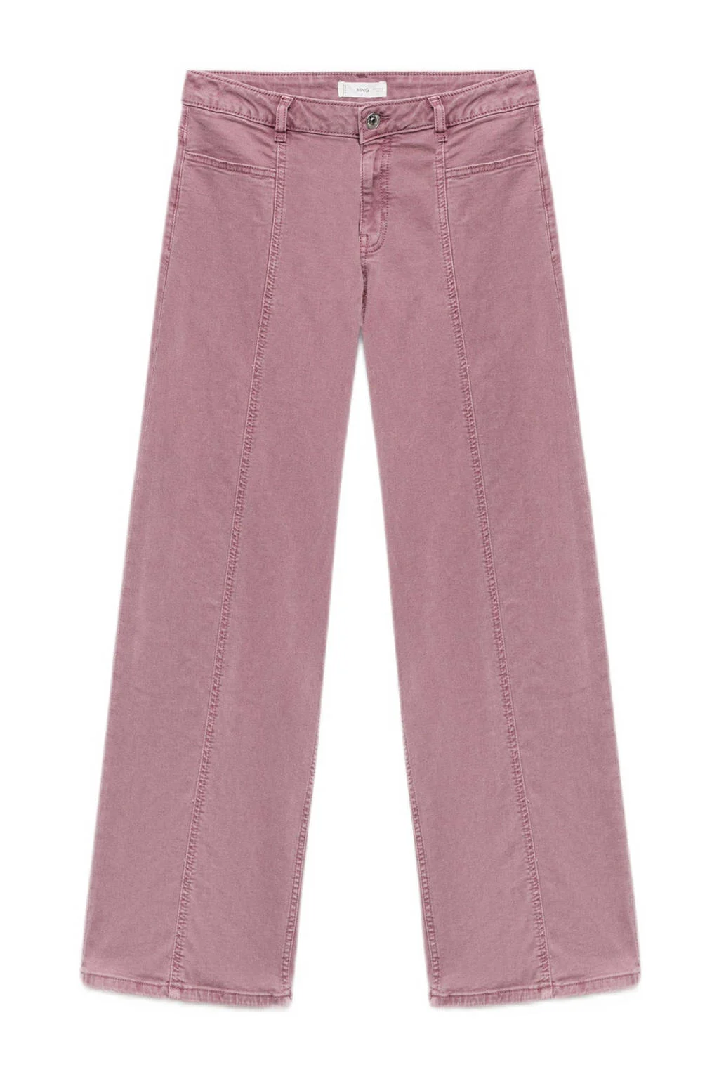 MANGO TEEN low waist straight leg jeans oudroze