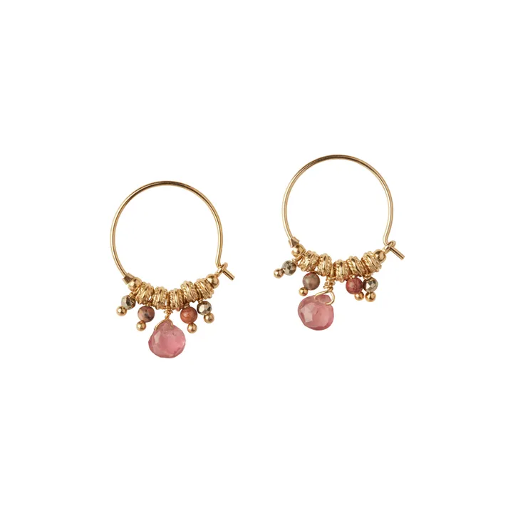 5 Octobre Boucles d'Oreilles Iva | Rose
