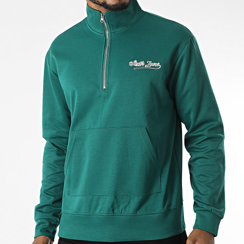 Sweat Col Zippé M22978PSW Vert