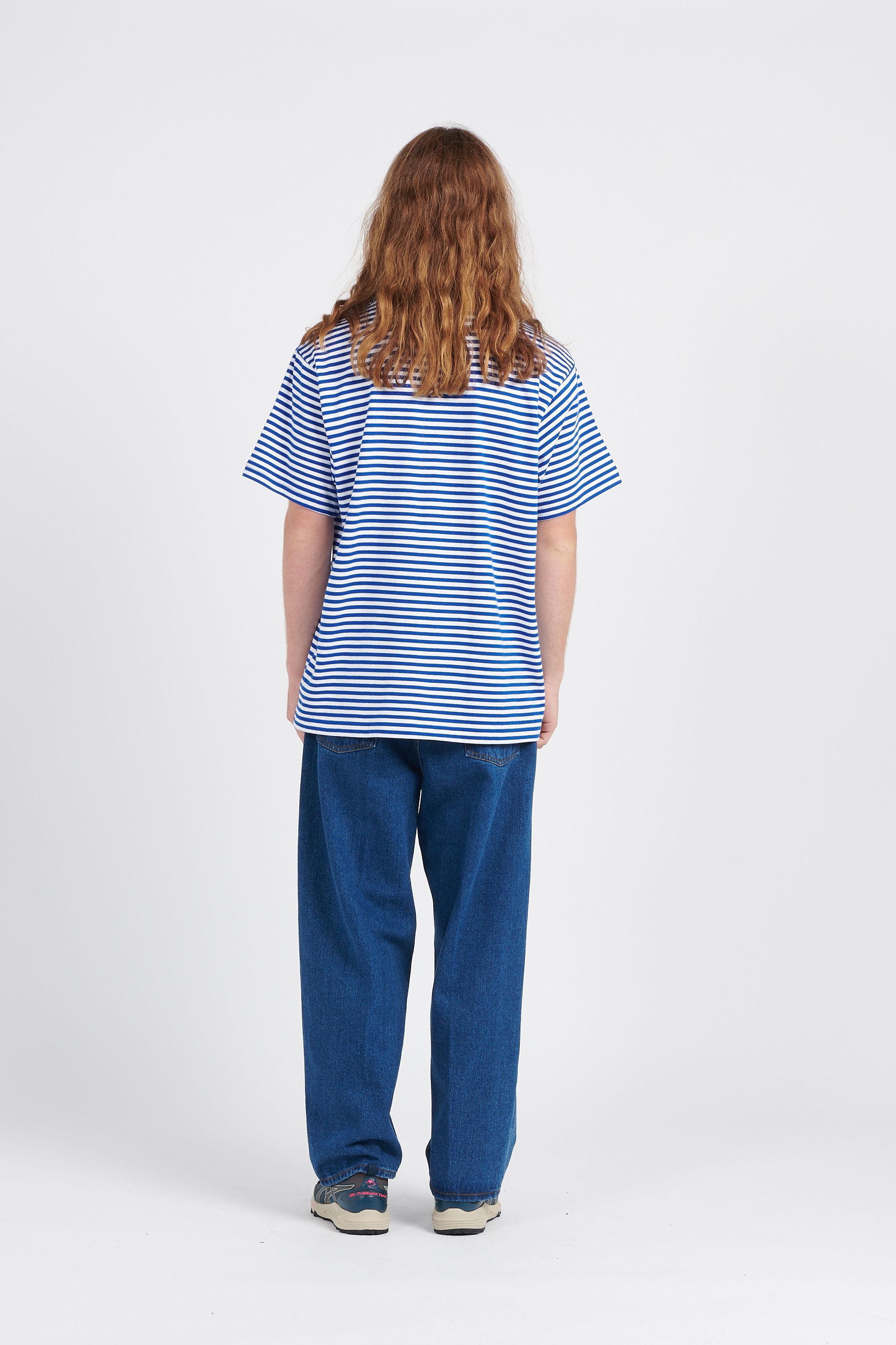 OBEY T-shirt  TEES 131080331 EW EYES STRIPES Bleu