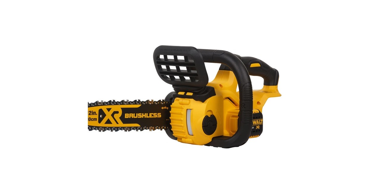 DEWALTDCM565N-XJ 18V XR Brushless Compacte kettingzaag 30cm elektrische kettingzaag  (Geel/zwart, Accu en oplader niet inbegrepen)