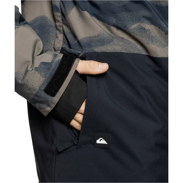 Veste de ski QUIKSILVER MISSION PRINTED BLOCK JK MOUNTAIN SPRAY CANTEEN