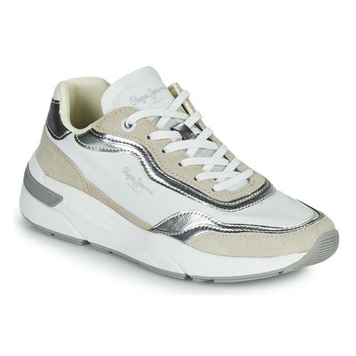 Pepe jeans - ARROW LAYER - Blanc / Beige / Argent