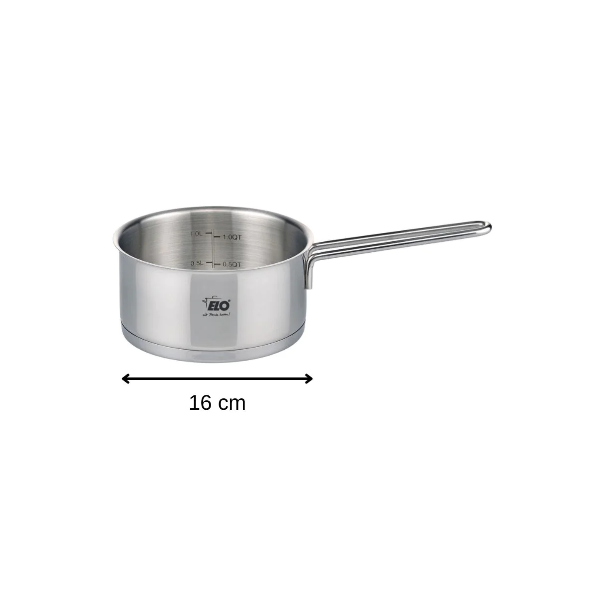 Casserole en inox 16 cm capacité 1,3 litres Citrin Elo