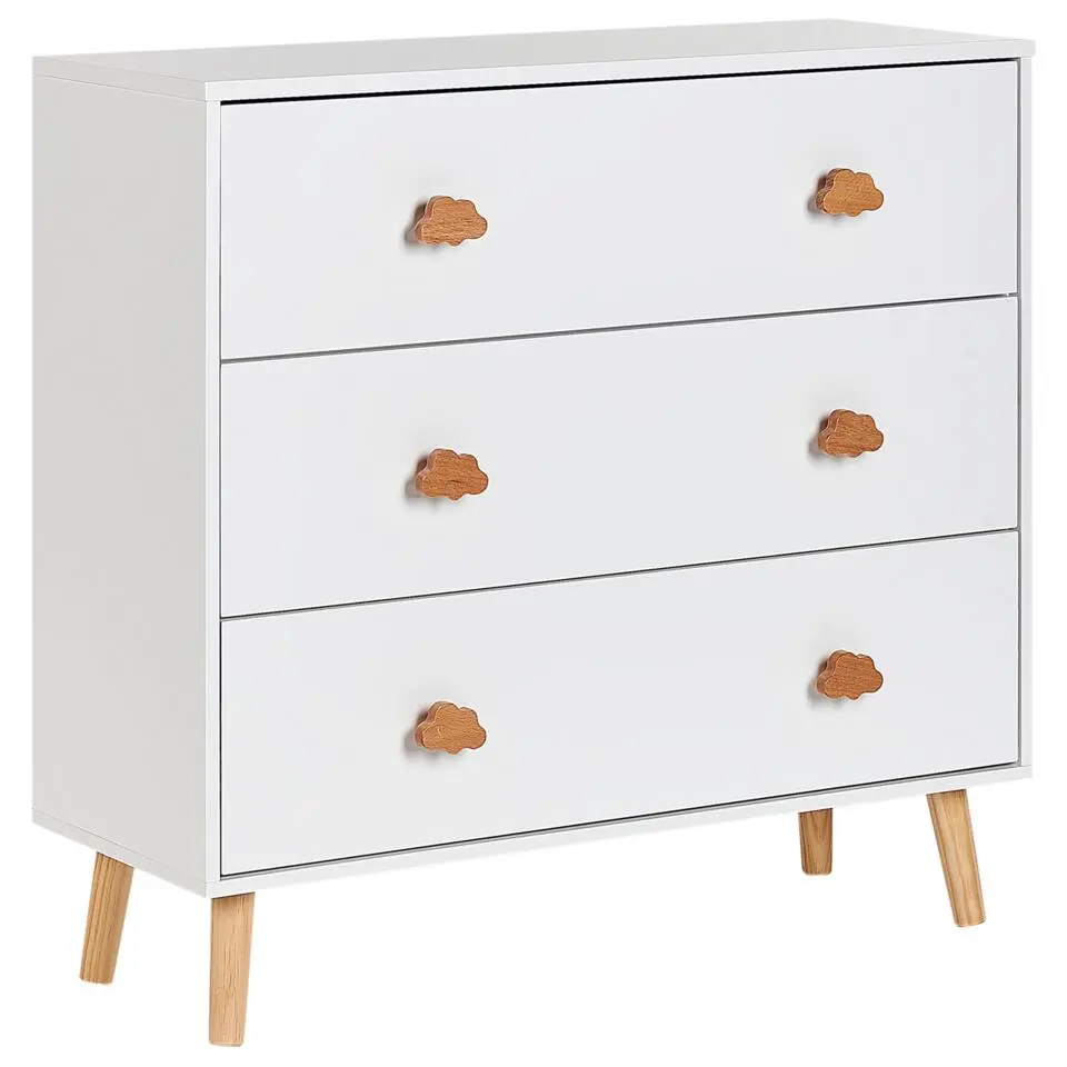 CLOUDY - Commode - Wit/Lichthout - MDF