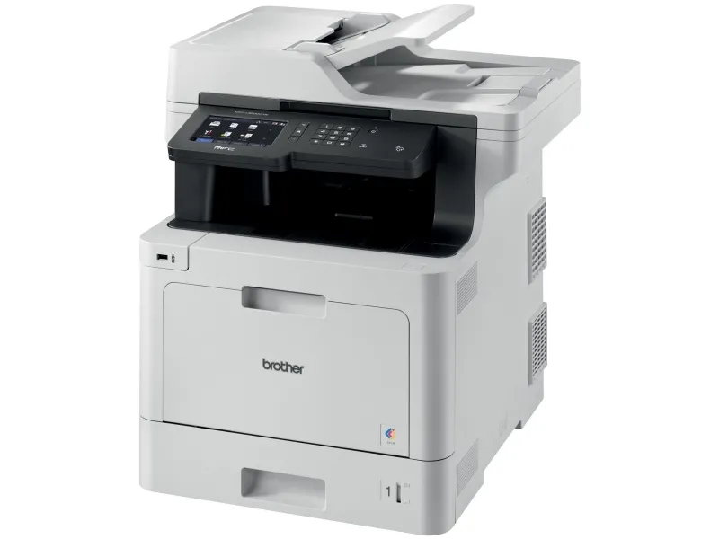 Brother MFC-L8900CDW - Multifunktionsprinter - farve - laser - 215.9 x 355.6 mm (original) - A4/Legal (medie) - op til 31 spm (kopiering) - op til 31 spm (udskriver) - 300 ark - 33.6 Kbps - USB 2.0, Gigabit LAN, Wi-Fi(n), USB vært, NFC - med 3 års On