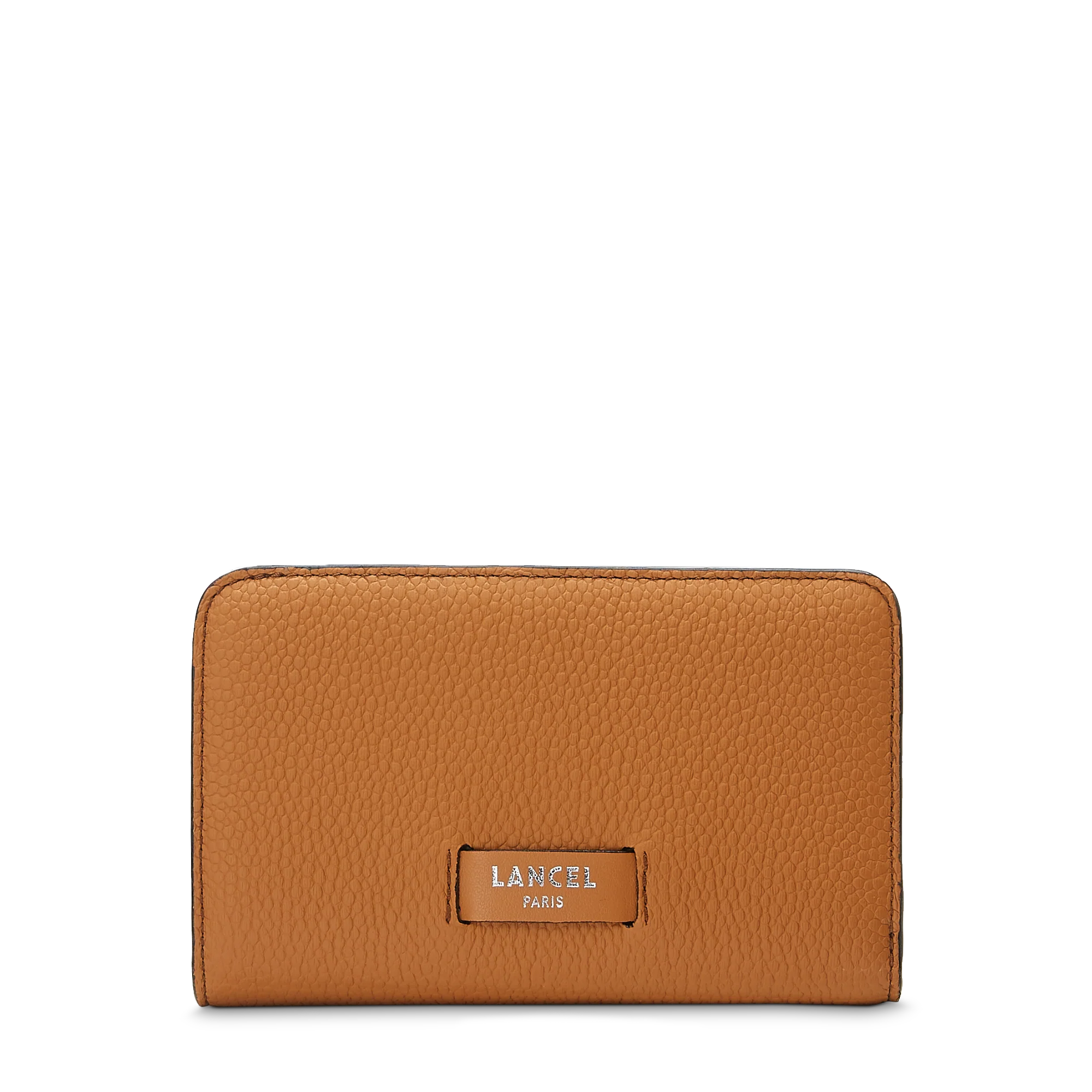 Portefeuille rectangulaire compact zippé Ninon de Lancel-Camel