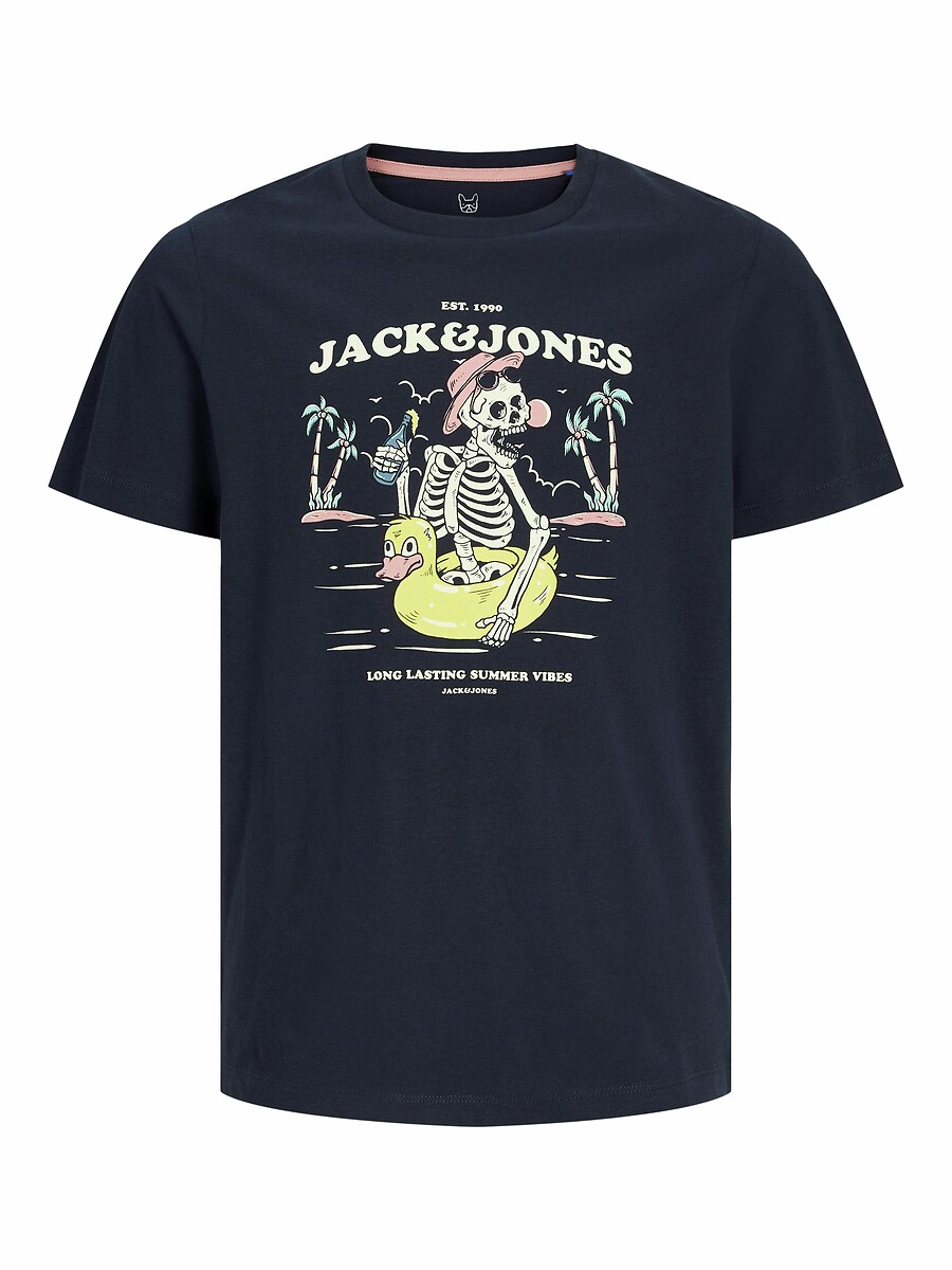 JACK & JONES JUNIOR<br>Camiseta de manga curta com estampa de esqueleto