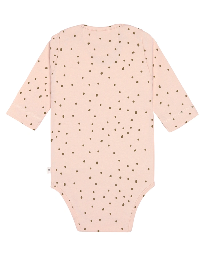 Langarm-Body DOTS in powder pink