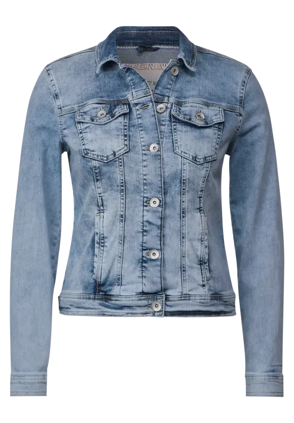 Hellblaue Jeansjacke - light blue washed