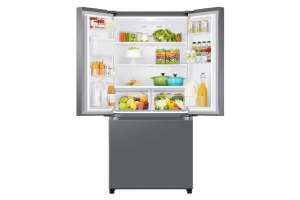 Samsung RF50C530ES9 - Køleskab/fryser - frans dør-bundfryser med vanddispenser - Wi-Fi - bredde: 81.7 cm - dybde: 71.5 cm - højde: 177.6 cm - 495 liter - Klasse E - raffineret inox
