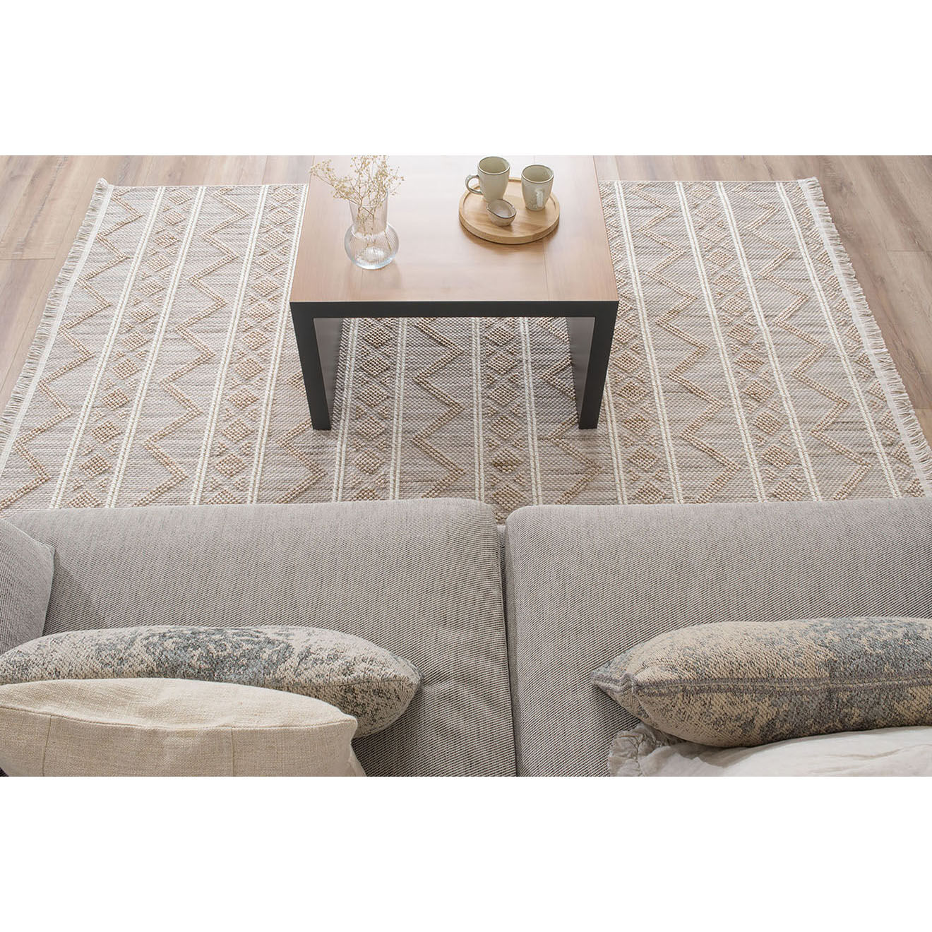 Nazar Rugs Tapis Bali 731 beige - 120x170 cm