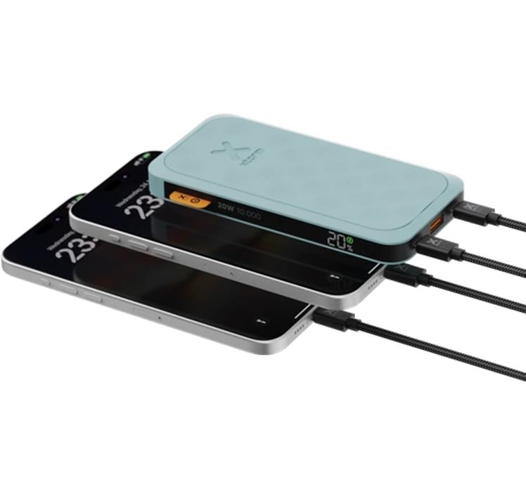 Powerbank FS5102U 10000 mAh, Türkis2x USB-C, 1x USB-A Fuel Series Teal Blue