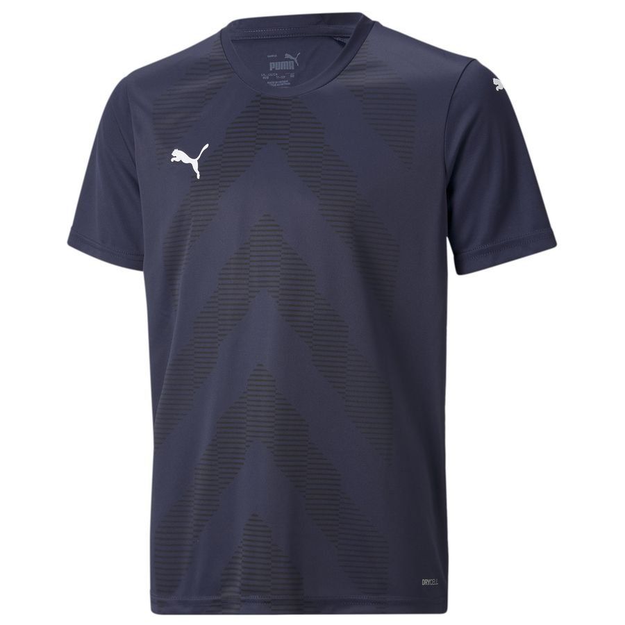 PUMA Maillot teamGLORY - Bleu Marine/Blanc Enfant