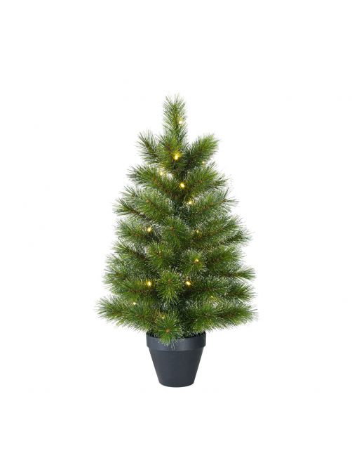 Black Box Trees Kerstboom Led 30 Lamps Tips 88 - Kunstgroen - 90x51 cm Groen