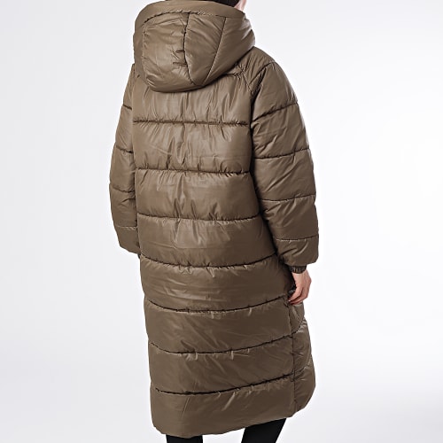 Doudoune Capuche Femme Longue Willow Vert Kaki