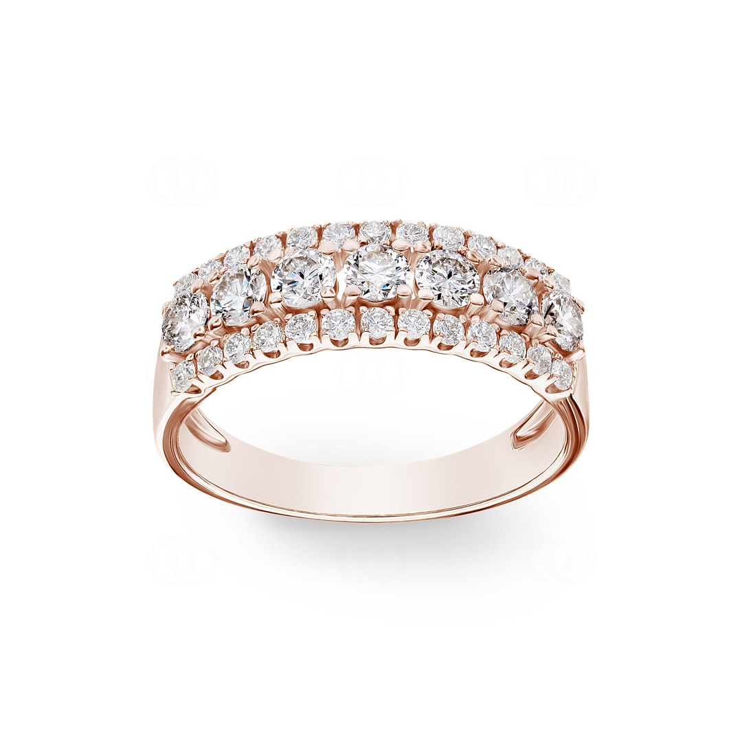 1.01 Karat Diamantring 750/18 K Roségold