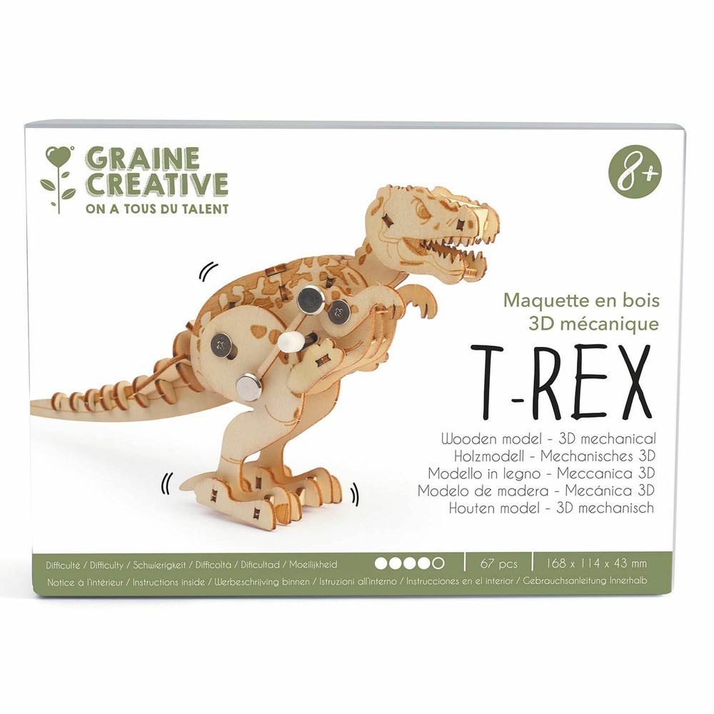 Maquette 3d mécanique t-rex 17 cm