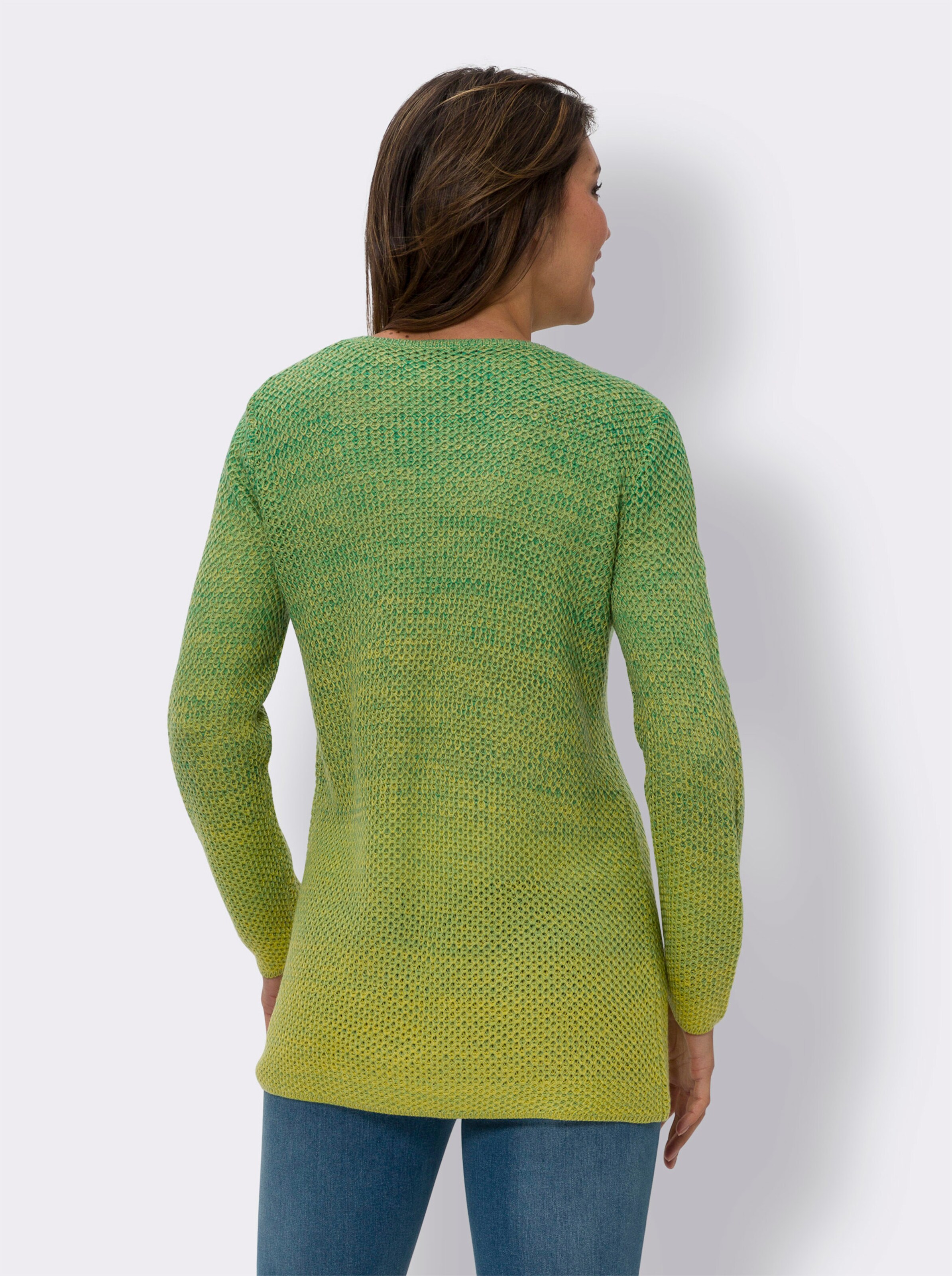 Long-Strickjacke