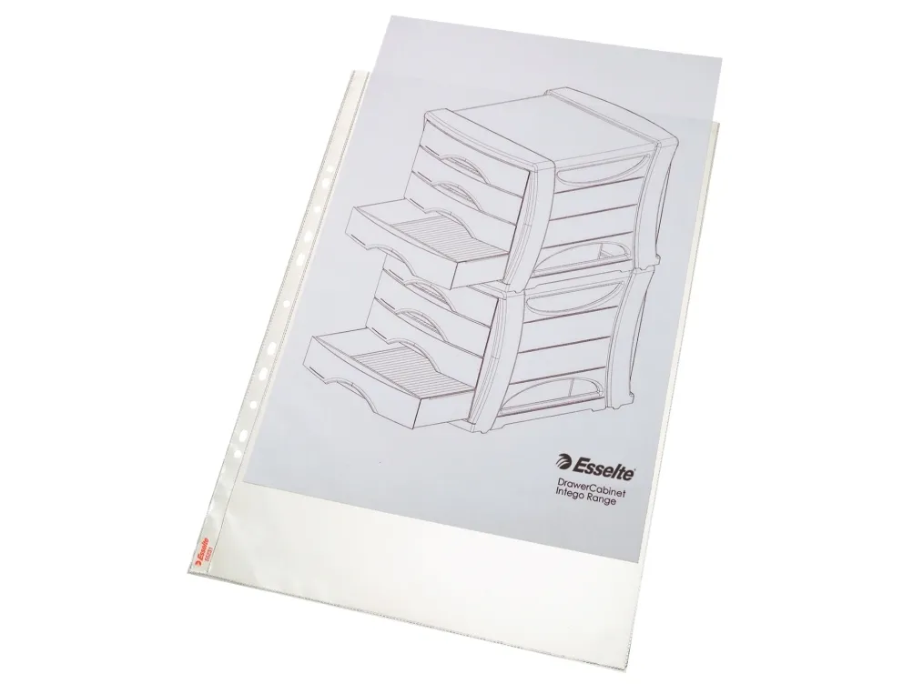 Plastlommer A3 Esselte Premium 0,08 mm højformat præg - (50 stk.)