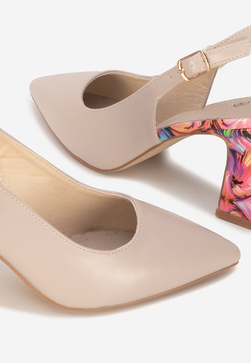 Chaussures slingback beige Lunessa
